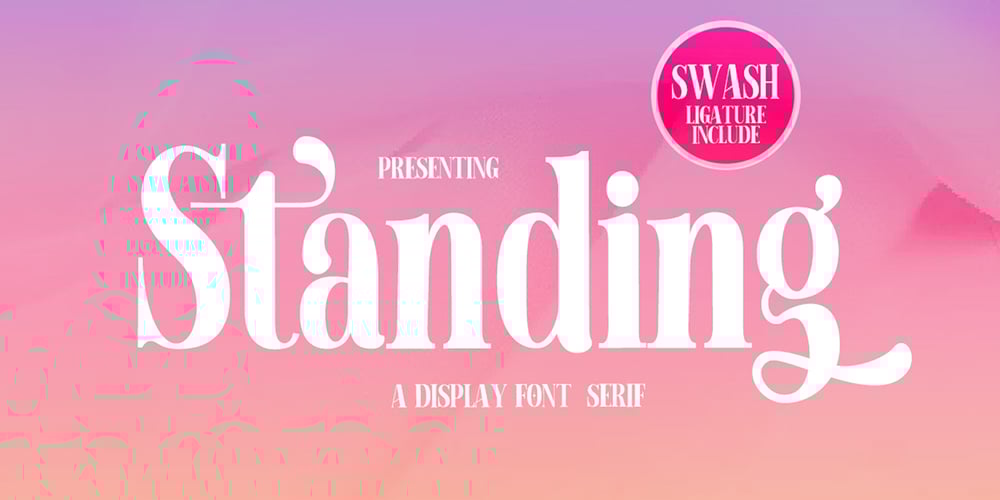 Standing Display font