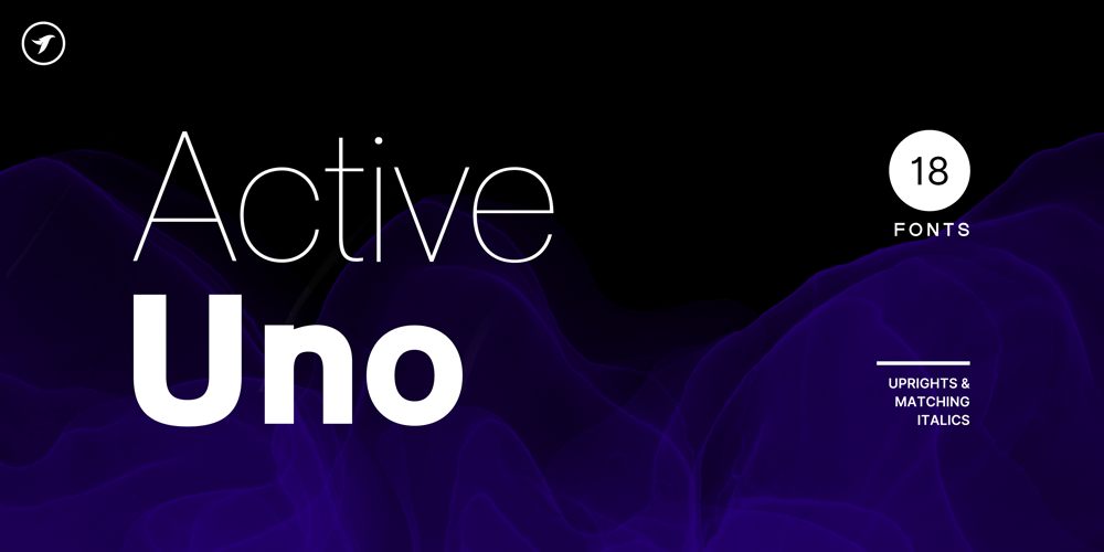 Active Uno font