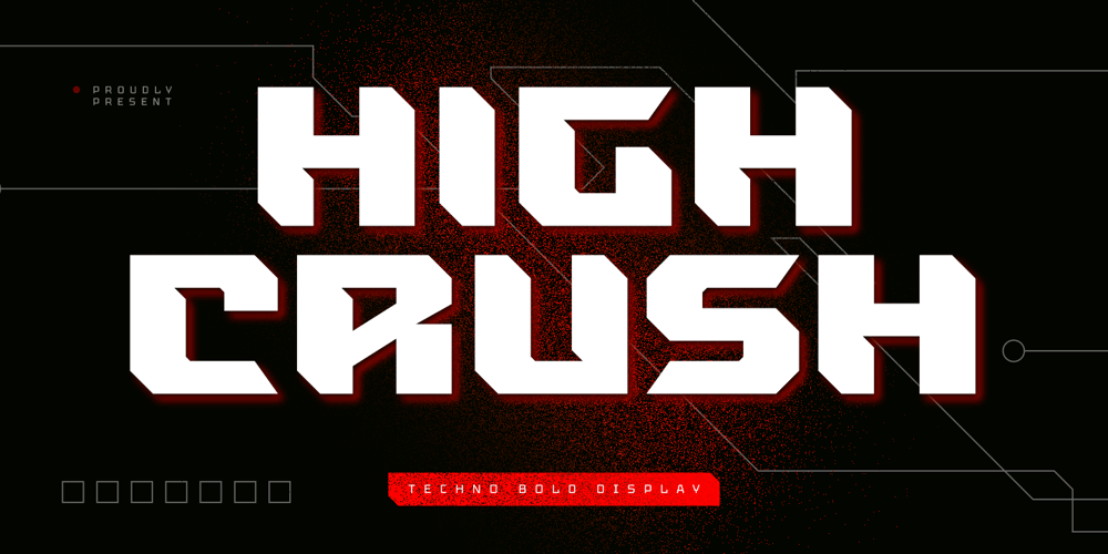 High Crush font