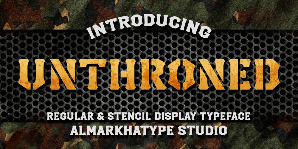 Unthroned font