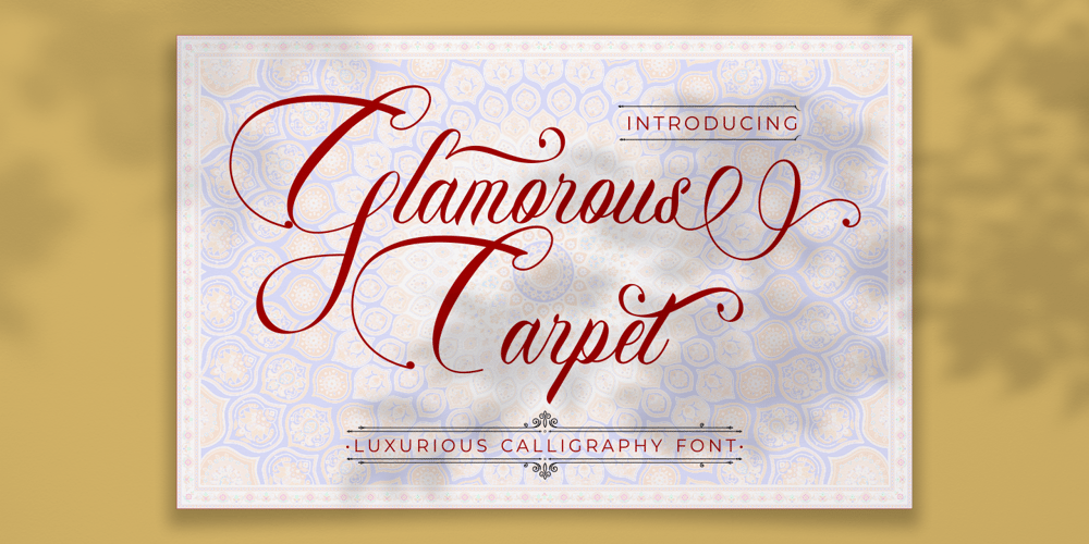 Glamorous Carpet font