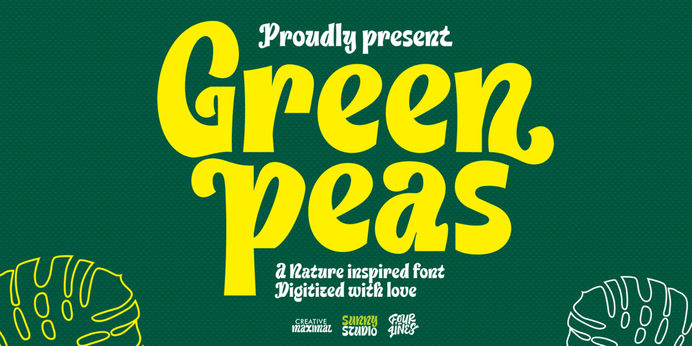 Green Peas font