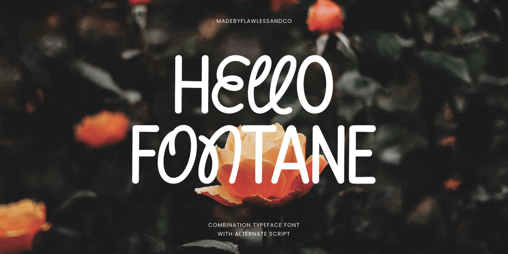 Hello Fontane font