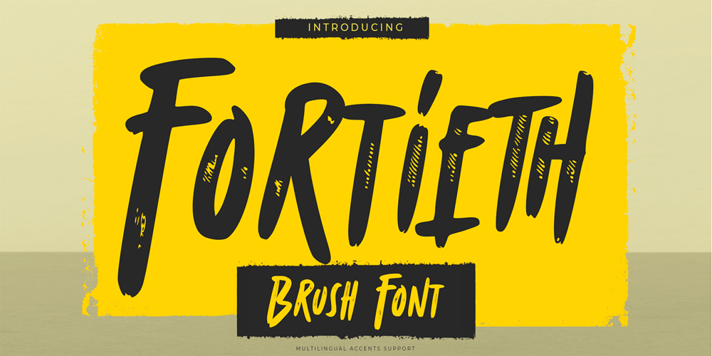 Fortieth font
