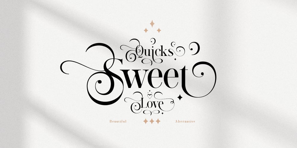 Quick Sweet Love font