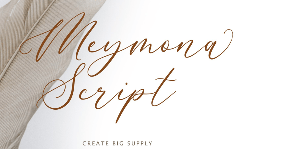 Meymona Script font