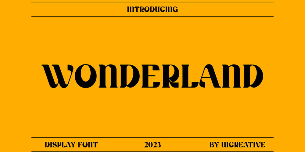 Wonderland font
