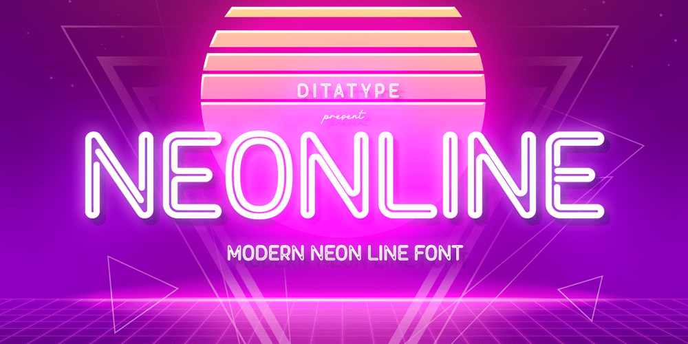 Neonline font