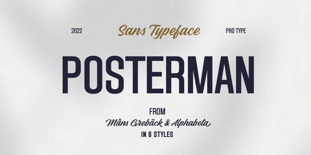 Posterman font