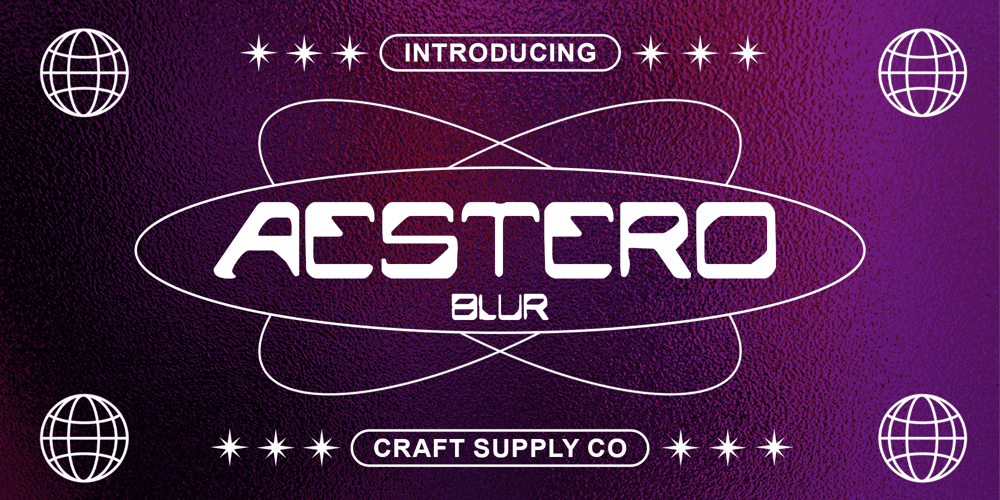 Aestero Blur font