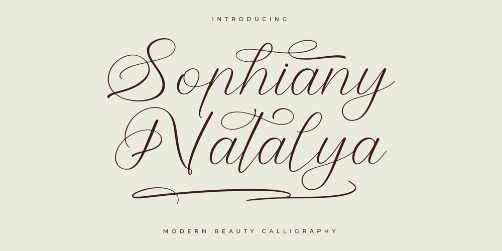 Sophiany Natalya font