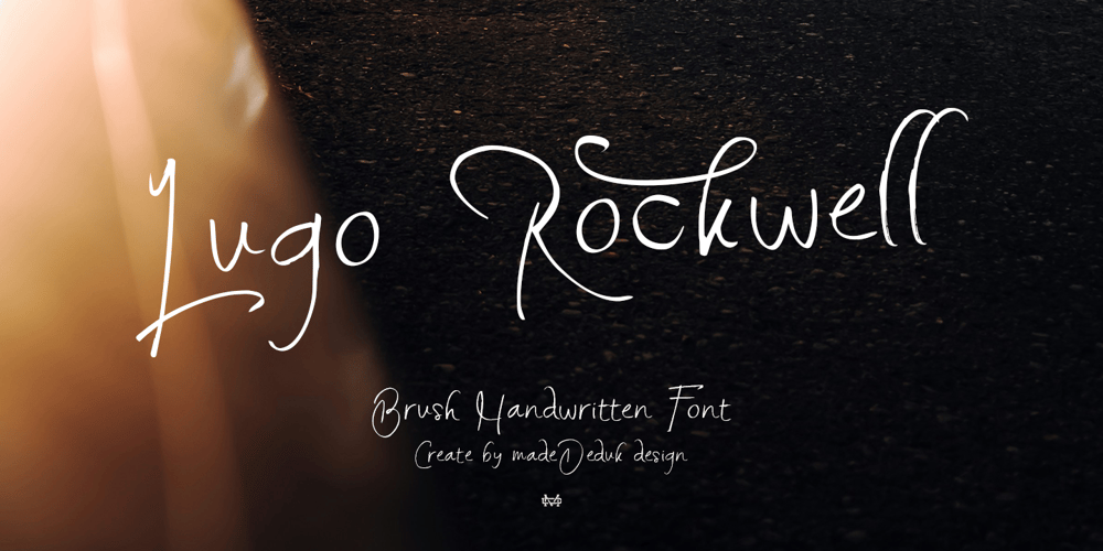 Lugo Rockwell font