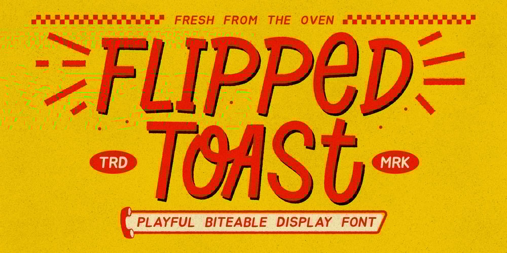 Flipped Toast font