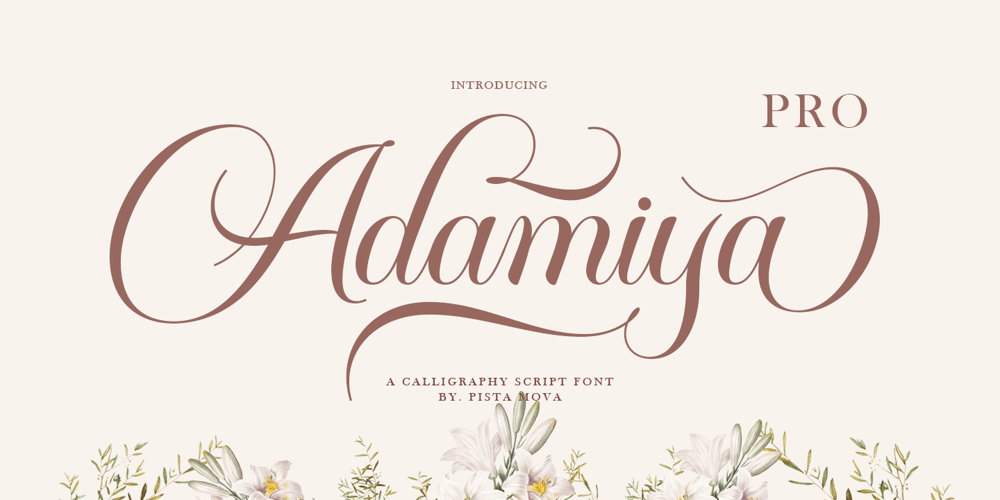 Adamiya Pro font