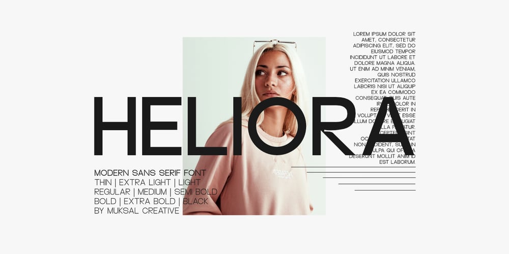 Heliora font