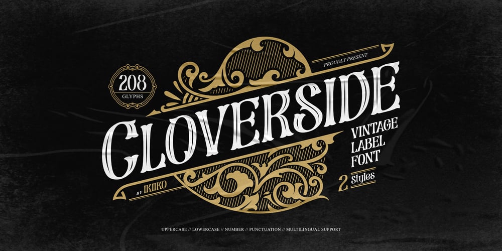 Cloverside font