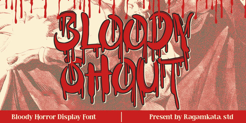 Bloody Shout font