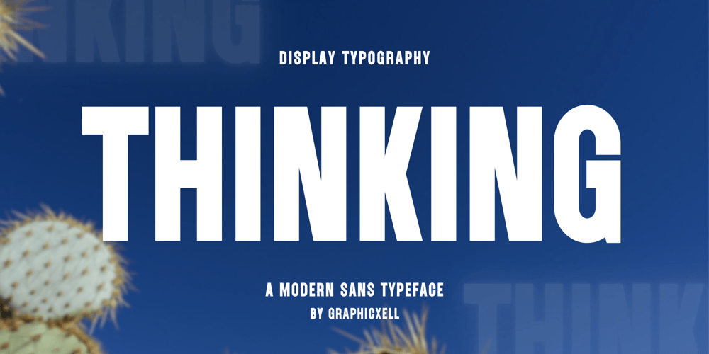 Thinking font