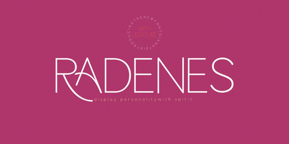 Radenes font