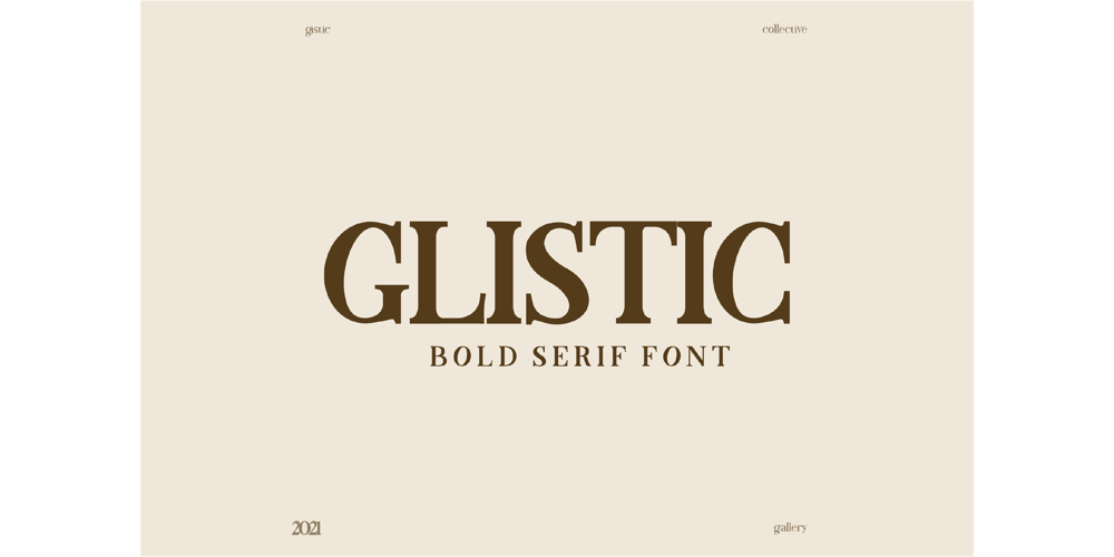 Glistic Bold Serif Font font