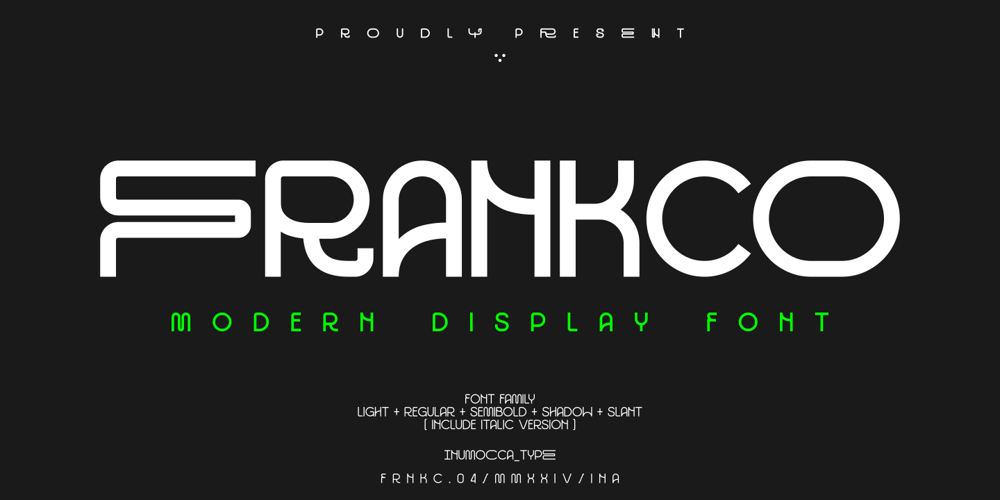 Frankco font