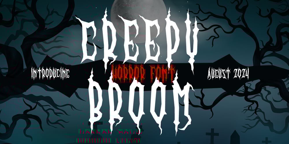Creepy Broom font