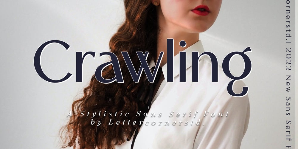 Crawling font