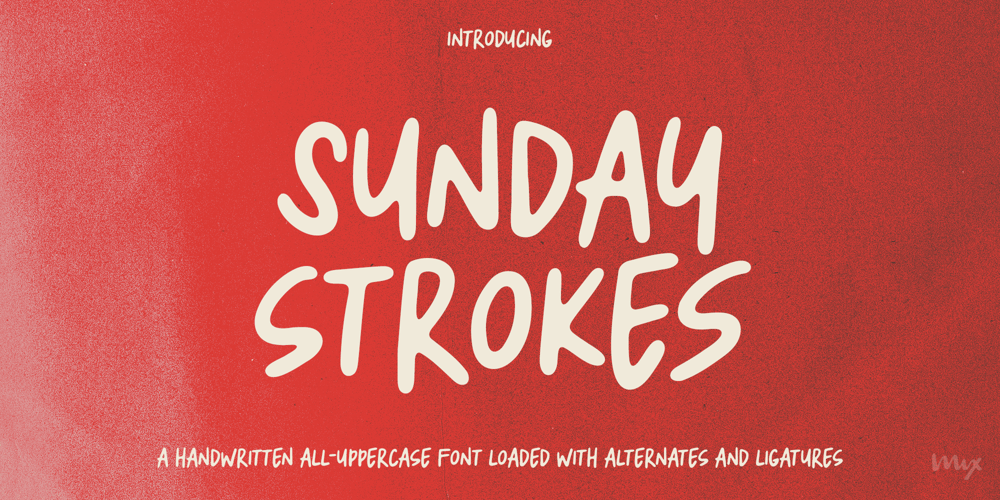 Sunday Strokes font