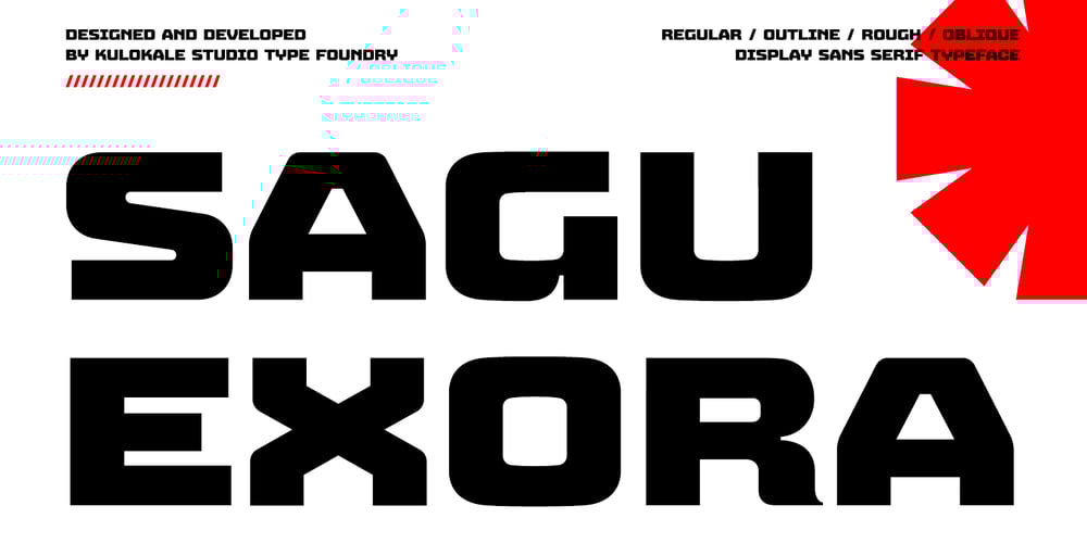 Sagu Exora font