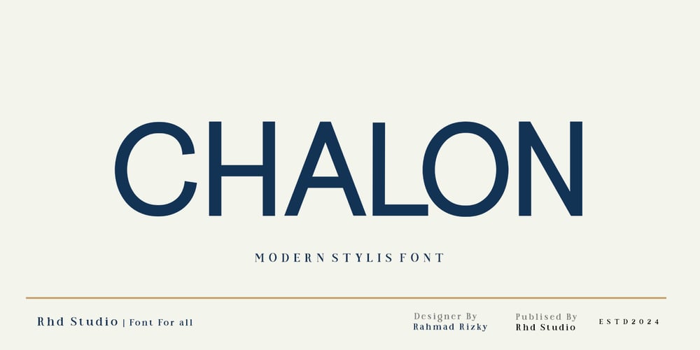 Chalon font