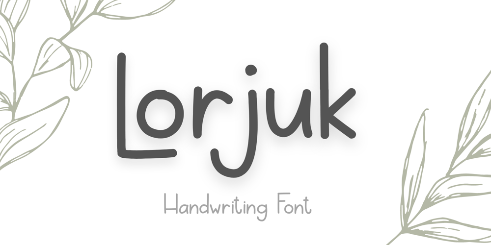 Lorjuk font