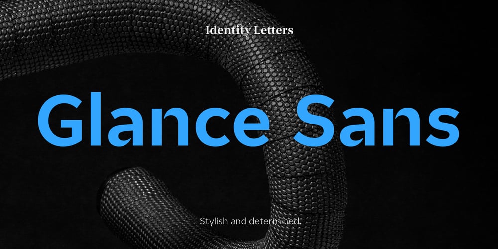 Glance Sans font