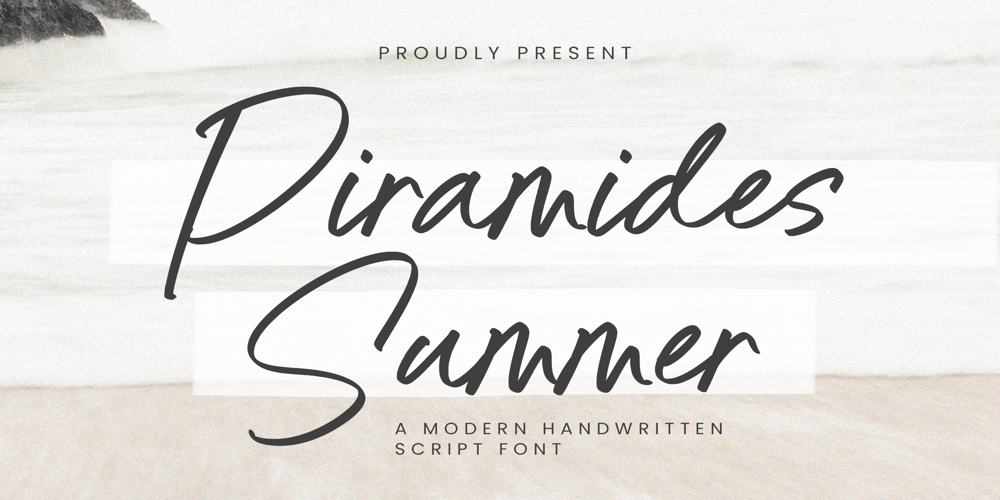 Piramides Summer font