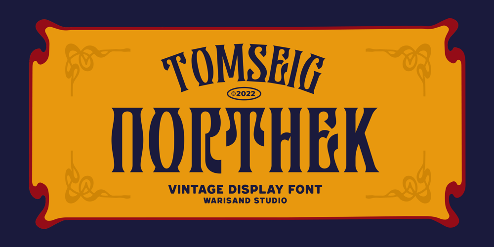 Tomseig Northek font