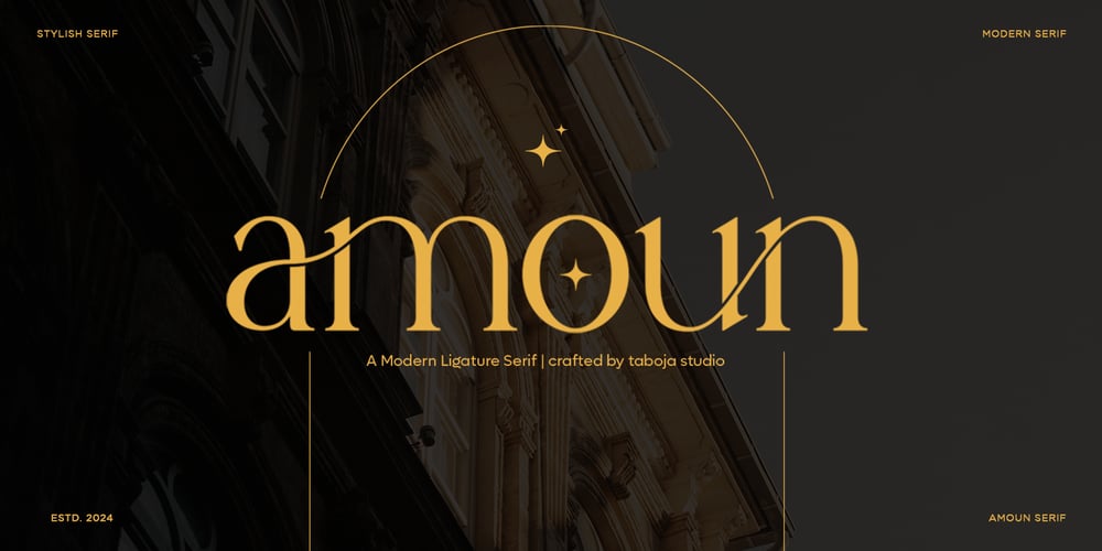 Amoun Modern Serif font