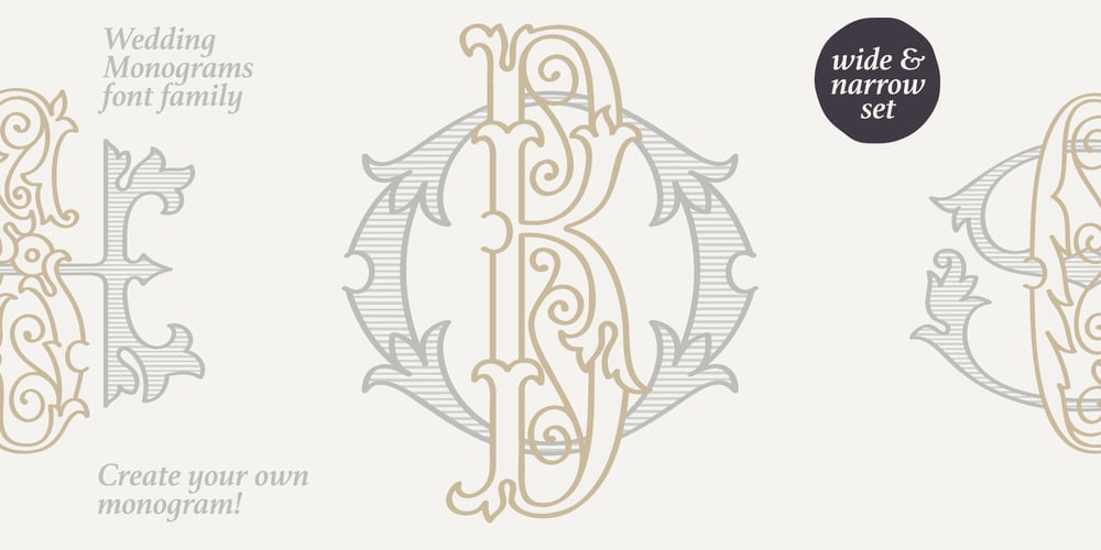Wedding Monograms font