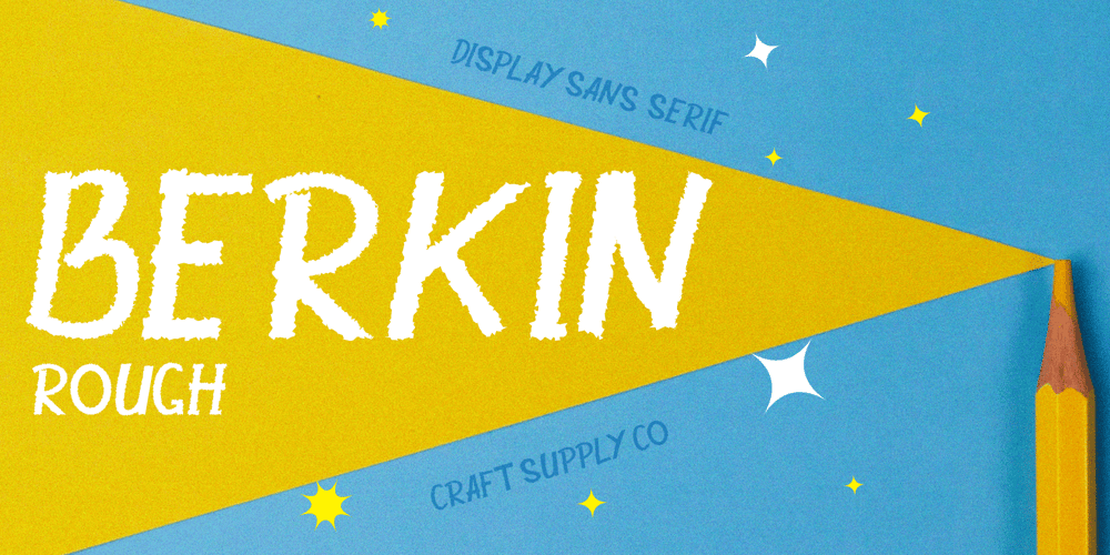 Berkin Rough font