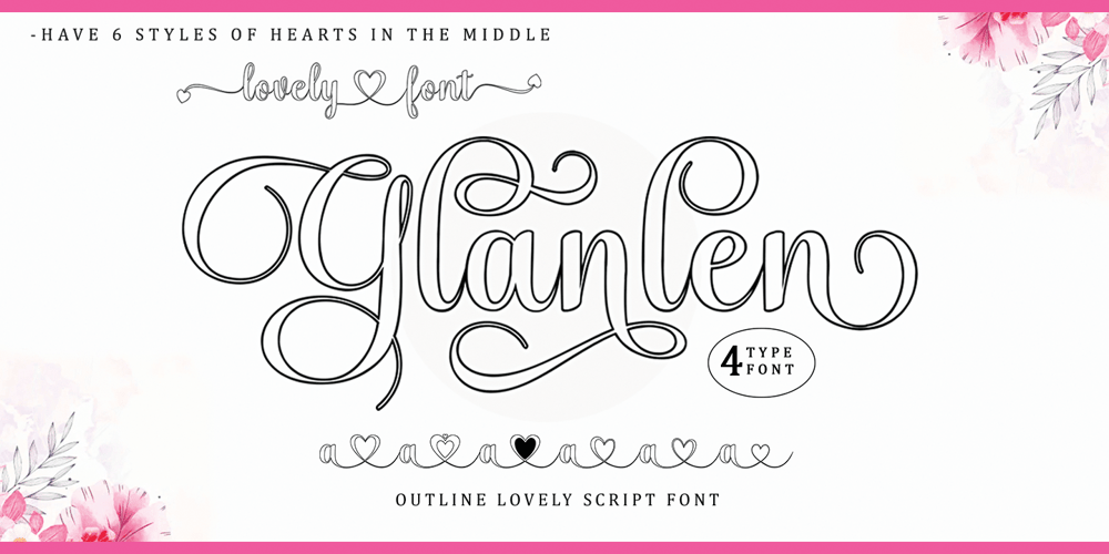 Glanlen font