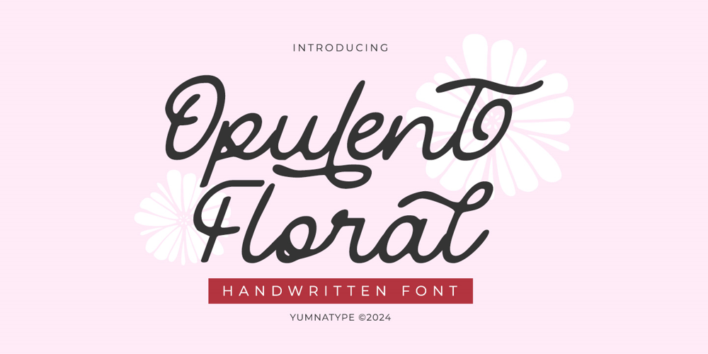 Opulent Floral font