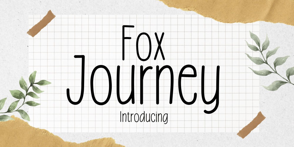 Fox Journey font