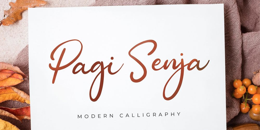 Pagi Senja font