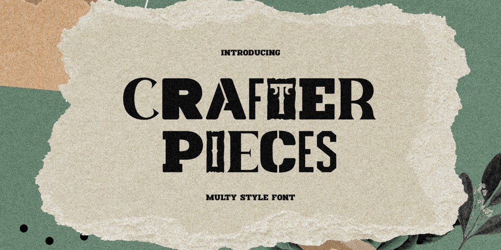Crafter Pieces font