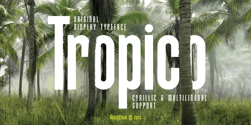 Tropico font