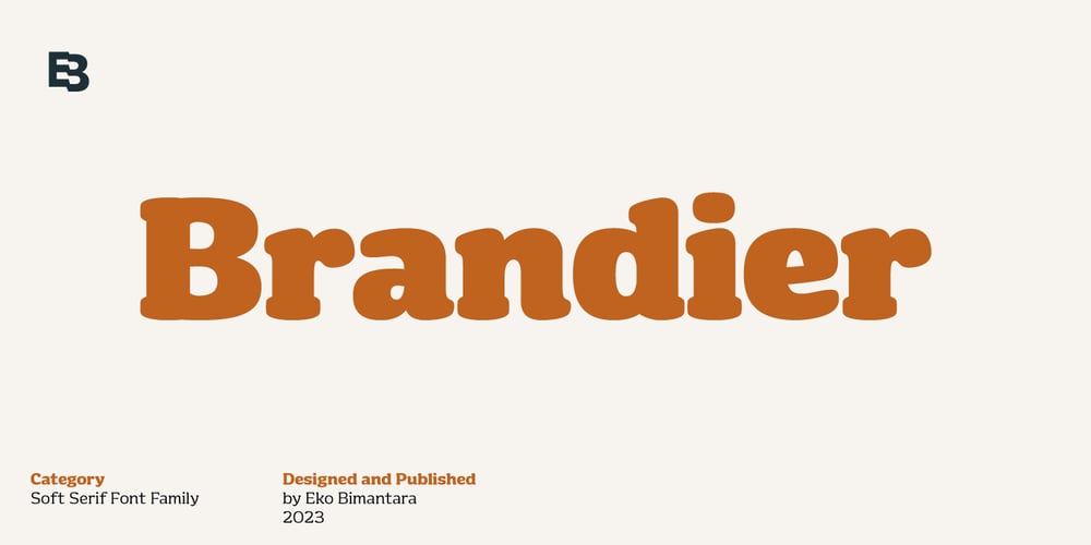 Brandier font