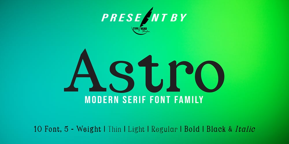 Astro Serif font