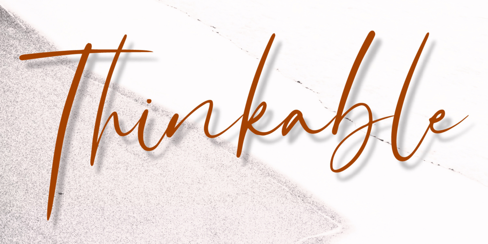 Thinkable font