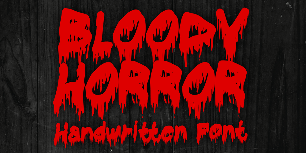 Bloody Horror 2.0 font