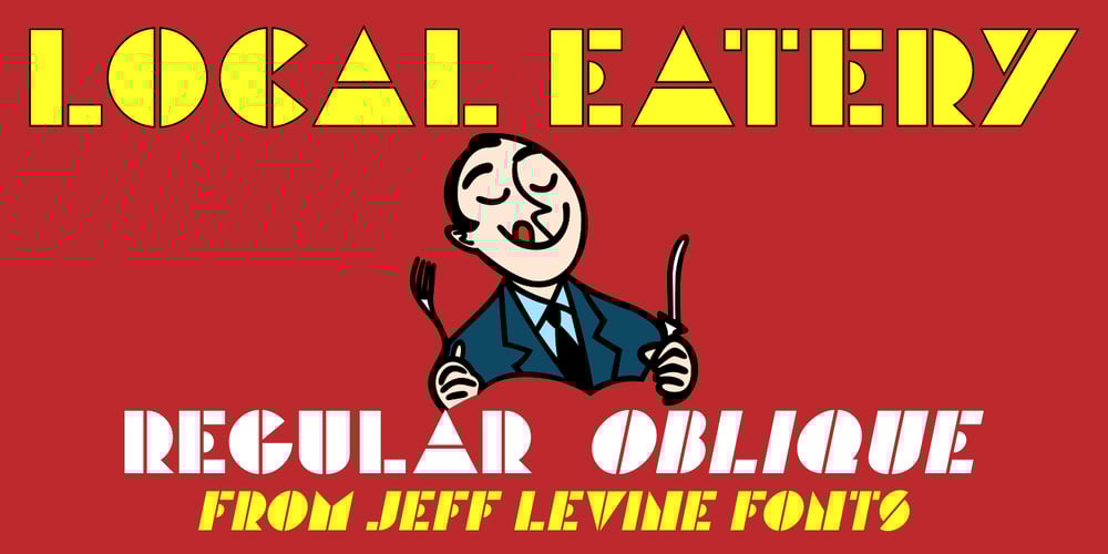 Local Eatery JNL font