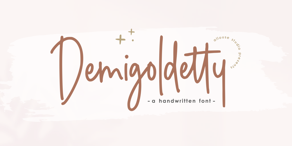 Demigoldetty font