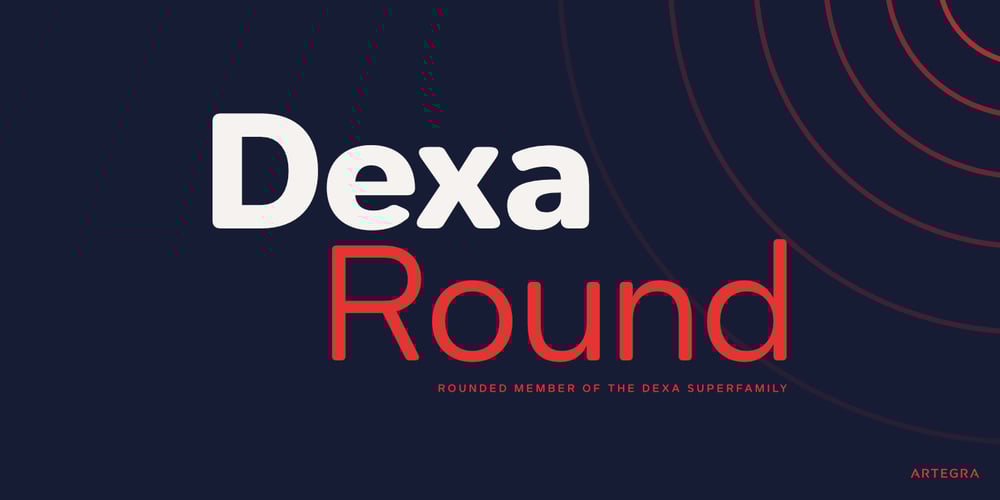 Dexa Round font